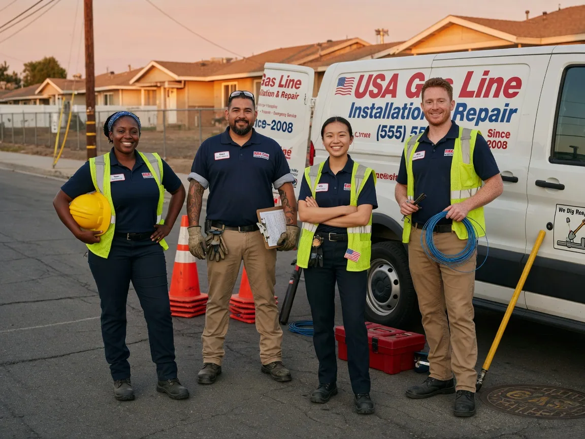 Gas Line Installation company in Oak Ridge, LA